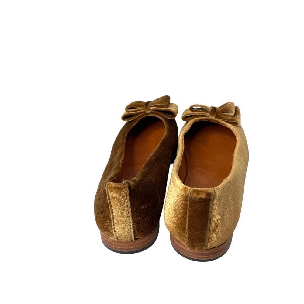 Two Pretty velvet bow‎ ballerina flats Size 36 - Picture 4 of 7